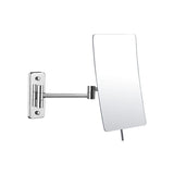 Darrahopens Health & Beauty > Makeup > Makeup Mirrors Foldable Rotating Magnifying Mirror 3X, 360-Degree Wall Mount with Compatible Drilling for Bathroom Makeup