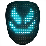 Darrahopens Health & Beauty > Makeup > Makeup Mirrors LED Mask with Gesture Sensing, Light-Up Transforming Face Cover for Halloween, Christmas, Cosplay & Birthday Parties
