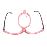 Darrahopens Health & Beauty > Makeup > Makeup Mirrors Magnifying Cosmetic Glasses Lightweight Foldable Rotating Single Lens +3.00 Pink for Women