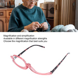 Darrahopens Health & Beauty > Makeup > Makeup Mirrors Magnifying Cosmetic Glasses Lightweight Foldable Rotating Single Lens +3.00 Pink for Women