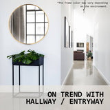 Darrahopens Health & Beauty > Makeup Mirrors 2 Set La Bella Gold Wall Mirror Round Aluminum Frame Makeup Decor Bathroom Vanity 80cm