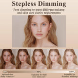 Darrahopens Health & Beauty > Makeup Mirrors 45cm Large Makeup Desk Mirror Lights Round LED Makeup Make up Mirror Bedroom Tabletop Touch Control White