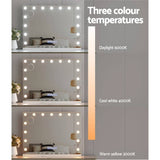 Darrahopens Health & Beauty > Makeup Mirrors Embellir Bluetooth Makeup Mirror 80X58cm Hollywood with Light Vanity Wall 18 LED