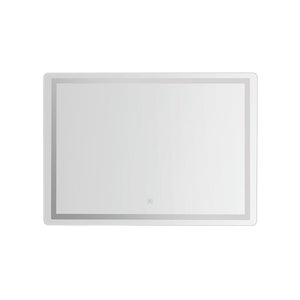Darrahopens Health & Beauty > Makeup Mirrors Embellir Wall Mirror 100X70CM with LED Light Bathroom Home Decor Round Rectangle