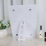 Darrahopens Health & Beauty > Makeup Mirrors Vanity Mirror with Lights with 8 Dimmable Bulbs for Makeup and Travel (White, 30 x 23 cm)