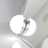 Darrahopens Health & Beauty > Makeup Mirrors Vanity Mirror with Lights with 8 Dimmable Bulbs for Makeup and Travel (White, 30 x 23 cm)