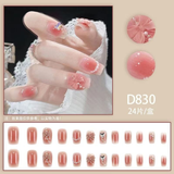 Darrahopens Health & Beauty > Makeup > Nail Care 12 boxes / 288 pieces, cool spicy simple French sparkling diamond line sweet style hot-selling wearable jewelry set