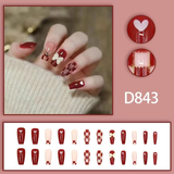 Darrahopens Health & Beauty > Makeup > Nail Care 12 boxes / 288 pieces, cool spicy simple French sparkling diamond line sweet style hot-selling wearable jewelry set