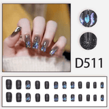 Darrahopens Health & Beauty > Makeup > Nail Care 12 boxes / 288 pieces, cool spicy simple French sparkling diamond line sweet style hot-selling wearable jewelry set