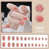 Darrahopens Health & Beauty > Makeup > Nail Care 12 boxes / 288 pieces, cool spicy simple French sparkling diamond line sweet style hot-selling wearable jewelry set