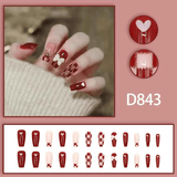 Darrahopens Health & Beauty > Makeup > Nail Care 12 boxes / 288 pieces, cool spicy simple French sparkling diamond line sweet style hot-selling wearable jewelry set