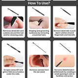 Darrahopens Health & Beauty > Makeup > Nail Care 12-Piece Manicure Pedicure Tool Set, Professional Nail Care Grooming Kit