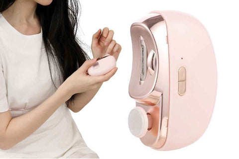 Darrahopens Health & Beauty > Makeup > Nail Care 2-in-1 Electric Nail Clipper with Polishing Function-Pink