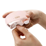 Darrahopens Health & Beauty > Makeup > Nail Care 2-in-1 Electric Nail Clipper with Polishing Function-Pink