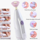 Darrahopens Health & Beauty > Makeup > Nail Care 2 Sets Cordless Professional Manicure Pedicure Kit 5 in 1 Electric Nail Drill Machine