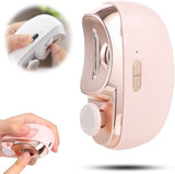 Darrahopens Health & Beauty > Makeup > Nail Care 3-in-1 Electric Nail Clipper with LED Polishing Function – Safe Nail Cutting and Care for Seniors and Adults（Pink）