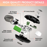 Darrahopens Health & Beauty > Makeup > Nail Care 3-in-1 Electric Nail Trimmer for Kids, Adults & Seniors – Auto Nail Clipper with Polish Plate, Dust Collector, LED Light, Whisper-Quiet 40dB Operation, USB-C Rechargeable, Safe for Sensitive Nails (Purple)
