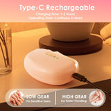 Darrahopens Health & Beauty > Makeup > Nail Care 3-in-1 Electric Nail Trimmer for Kids, Adults & Seniors – Auto Nail Clipper with Polish Plate, Dust Collector, LED Light, Whisper-Quiet 40dB Operation, USB-C Rechargeable, Safe for Sensitive Nails (Pink)