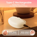 Darrahopens Health & Beauty > Makeup > Nail Care 3-in-1 Electric Nail Trimmer for Kids, Adults & Seniors – Auto Nail Clipper with Polish Plate, Dust Collector, LED Light, Whisper-Quiet 40dB Operation, USB-C Rechargeable, Safe for Sensitive Nails (White)