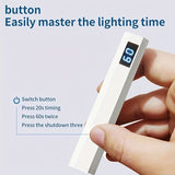 Darrahopens Health & Beauty > Makeup > Nail Care A compact portable gel nail polish lamp with a digital display — this wireless lamp lights up quickly and is perfect for home nail salons and travel.