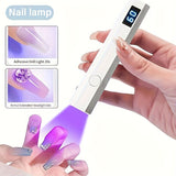 Darrahopens Health & Beauty > Makeup > Nail Care A compact portable gel nail polish lamp with a digital display — this wireless lamp lights up quickly and is perfect for home nail salons and travel.