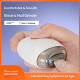 Darrahopens Health & Beauty > Makeup > Nail Care Automatic Electric Nail Clipper,  Automatic Fingernail Grinder, Automatic Nail Trimmer with Light and Nail Scraps Storage, Electric Toenail Clippers for Seniors Adults（striped style）