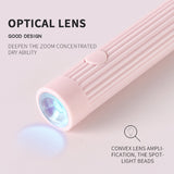 Darrahopens Health & Beauty > Makeup > Nail Care Black Mini Handheld LED/UV Manicure Light with Digital Display - Portable One-Finger Curing Pen