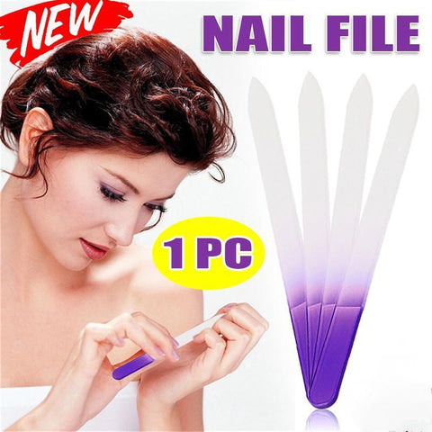 Darrahopens Health & Beauty > Makeup > Nail Care Durable Crystal Glass Nail File Buffer Art Files Manicure