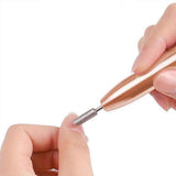 Darrahopens Health & Beauty > Makeup > Nail Care Electric Nail Drill Kit Cordless Nail Drill Portable USB Rechargeable Manicure Pedicure Tools for Acrylic Gel Nails -Gold