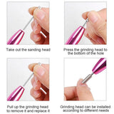 Darrahopens Health & Beauty > Makeup > Nail Care Electric Nail Drill Kit Cordless Nail Drill Portable USB Rechargeable Manicure Pedicure Tools for Acrylic Gel Nails -Gold