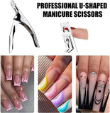 Darrahopens Health & Beauty > Makeup > Nail Care False Nail Clipper - Professional Nail Clipper - Gel Nails - Nail Clipper - Trimmer - Manicure Knife - Artificial Nail Clipper - Professional Nail Clipper for Home Manicure (Silver)