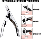 Darrahopens Health & Beauty > Makeup > Nail Care False Nail Clipper - Professional Nail Clipper - Gel Nails - Nail Clipper - Trimmer - Manicure Knife - Artificial Nail Clipper - Professional Nail Clipper for Home Manicure (Silver)