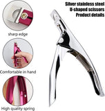 Darrahopens Health & Beauty > Makeup > Nail Care False Nail Clipper - Professional Nail Clipper - Gel Nails - Nail Clipper - Trimmer - Manicure Knife - Artificial Nail Clipper - Professional Nail Clipper for Home Manicure (Silver)