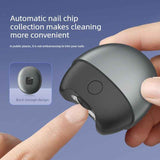 Darrahopens Health & Beauty > Makeup > Nail Care Fully Automatic Electric Nail Trimmer / Clipper – Senior-Friendly Anti-Pinch Portable Design – Grey