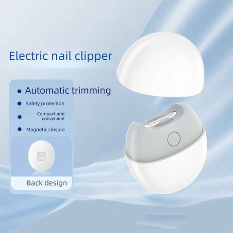 Darrahopens Health & Beauty > Makeup > Nail Care Fully Automatic Electric Nail Trimmer / Clipper – Senior-Friendly Anti-Pinch Portable Design – White