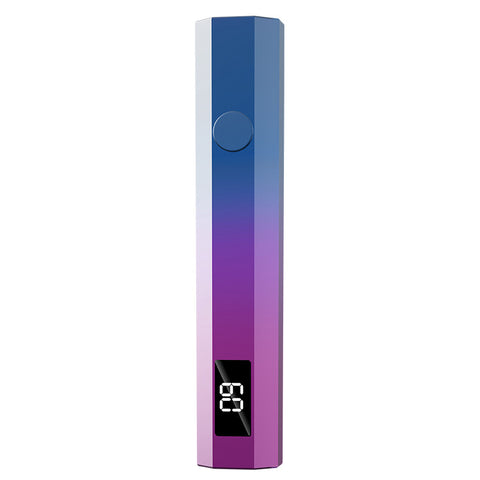 Darrahopens Health & Beauty > Makeup > Nail Care Gradient Purple Mini Handheld LED/UV Manicure Light with Digital Display - Portable One-Finger Curing Pen