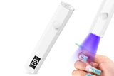 Darrahopens Health & Beauty > Makeup > Nail Care Handheld UV Nail Lamp Portable Gel Nail Dryer for Home Salon Use - White