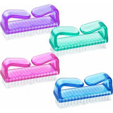 Darrahopens Health & Beauty > Makeup > Nail Care Handle Nail Brushes - 4 pcs Plastic Nail Cleaning Brushes - Scrub Brushes For Cleaning Nails