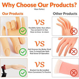 Darrahopens Health & Beauty > Makeup > Nail Care Manicure Practice Hand Mould Simulation Fake Hand Desktop Holder for Nail Art
