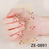 Darrahopens Health & Beauty > Makeup > Nail Care NailPolishFilmNailStickersZE-0339