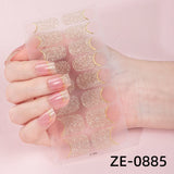 Darrahopens Health & Beauty > Makeup > Nail Care NailPolishFilmNailStickersZE-0339
