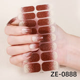 Darrahopens Health & Beauty > Makeup > Nail Care NailPolishFilmNailStickersZE-0339