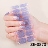 Darrahopens Health & Beauty > Makeup > Nail Care NailPolishFilmNailStickersZE-0912