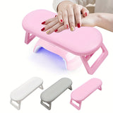 Darrahopens Health & Beauty > Makeup > Nail Care Pink Dual-Use Hand Pillow: Combines Manicure Support and Portable Folding, Ergonomic Design, Suitable for Multiple Scenarios, Providing Comfort Anytime