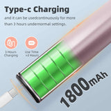Darrahopens Health & Beauty > Makeup > Nail Care Rose Glod Rechargeable Electric Foot File with 9 Speed Settings - Callus Remover for Smooth Feet