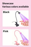 Darrahopens Health & Beauty > Makeup > Nail Care Straight UV/LED Nail Lamp, Table Lamp, Night Light, USB Nail Clamp Light, Gel Polish Curing Light with UV/LED Dual Function.（silver）