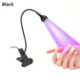Darrahopens Health & Beauty > Makeup > Nail Care Straight UV/LED Nail Lamp, Table Lamp, Night Light, USB Nail Clamp Light, Gel Polish Curing Light with UV/LED Dual Function（WHITE）