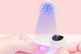 Darrahopens Health & Beauty > Makeup > Nail Care UV LED Nail Lamp Mini Cordless Gel Dryer With Adjustable Gooseneck For Gel Nails - White