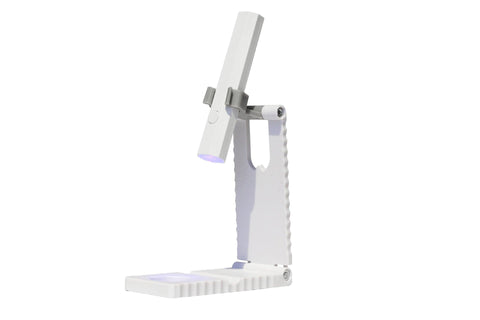 Darrahopens Health & Beauty > Makeup > Nail Care White Mini Handheld LED/UV Manicure Light with Digital Display & Fixed Stand - Portable One-Finger Curing Pen