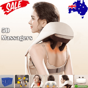 Darrahopens Health & Beauty > Massage 5D Massagers for Neck and Shoulder with Heat Goletsure Pain Relief Deep Kneading Brown